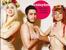 Radikal muhabiri çıplak kızları kıramadı!