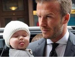 Beckham kızıyla çok mutlu